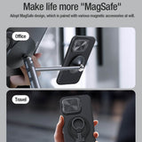 Husa pentru iPhone 16 Pro, Nillkin CamShield Prop Magnetic, albastru