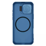 Husa pentru iPhone 16 Pro Max, Nillkin CamShield Prop Magnetic, albastru