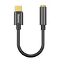 Adaptor Baseus, Audio Cable L54 Catl54 01 Type-C to Jack 3 5mm DAC Chip Converter Koff A3d2de, Negru