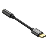 Adaptor Baseus, Audio Cable L54 Catl54 01 Type-C to Jack 3 5mm DAC Chip Converter Koff A3d2de, Negru