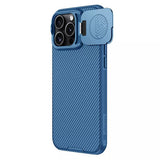 Husa pentru iPhone 16 Pro Max, Nillkin CamShield Prop, albastru