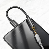 Adaptor Baseus, Audio Cable L54 Catl54 01 Type-C to Jack 3 5mm DAC Chip Converter Koff A3d2de, Negru