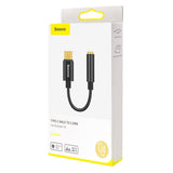 Adaptor Baseus, Audio Cable L54 Catl54 01 Type-C to Jack 3 5mm DAC Chip Converter Koff A3d2de, Negru