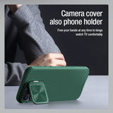 Husa pentru iPhone 16 Pro Max, Nillkin CamShield Prop, albastru