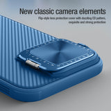 Husa pentru iPhone 16 Pro, Nillkin CamShield Prop, albastru