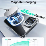 Husa pentru iPhone 16 Plus, ESR Classic Hybrid HaloLock Kickstand, transparenta