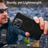 Husa pentru iPhone 16 Pro, ESR Cyber Armor Kickstand, gri
