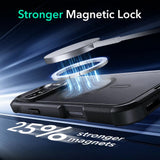 Husa pentru iPhone 16 Pro, ESR Cyber Armor Kickstand, gri