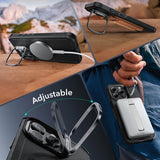 Husa pentru iPhone 16 Pro, ESR Cyber Armor Kickstand, gri