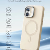 Husa pentru iPhone 16 Plus, ESR Cloud Soft HaloLock Kickstand, crem
