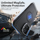 Husa pentru iPhone 16 Plus, ESR Cyber Armor Kickstand, negru