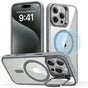 Husa pentru iPhone 16 Pro Max, ESR Classic Hybrid HaloLock Kickstand, gri