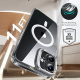 Husa pentru iPhone 16, ESR Classic Hybrid HaloLock Kickstand, transparenta