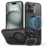 Husa pentru iPhone 16, ESR Classic Hybrid HaloLock Kickstand, negru frost