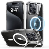 Husa pentru iPhone 16 Pro, ESR Classic Hybrid HaloLock Kickstand, gri