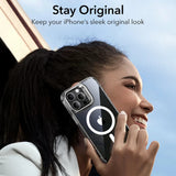Husa pentru iPhone 16 Pro, ESR Classic Hybrid HaloLock Kickstand, transparenta