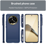 Husa pentru Realme 13 Pro, Techsuit Carbon Silicone, albastru