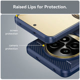 Husa pentru Realme 13 Pro, Techsuit Carbon Silicone, albastru