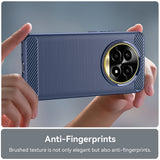 Husa pentru Realme 13 Pro, Techsuit Carbon Silicone, albastru