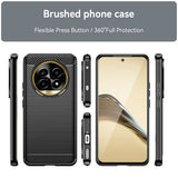 Husa pentru Realme 13 Pro, Techsuit Carbon Silicone, albastru
