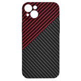 Husa pentru iPhone 15 Plus, Techsuit Carbonite FiberShell, rosu inchis