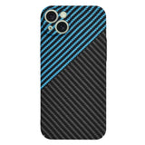 Husa pentru iPhone 15 Plus, Techsuit Carbonite FiberShell, bleu
