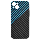 Husa pentru iPhone 15 Plus, Techsuit Carbonite FiberShell, bleu