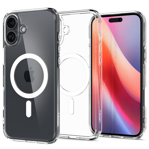 Husa pentru iPhone 16, Spigen Ultra Hybrid MagSafe (ACS08205), alb