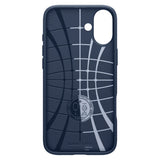 Husa pentru iPhone 16, Spigen Liquid Air (ACS08195), bleumarin