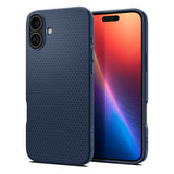 Husa pentru iPhone 16, Spigen Liquid Air (ACS08195), bleumarin
