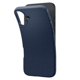 Husa pentru iPhone 16, Spigen Liquid Air (ACS08195), bleumarin