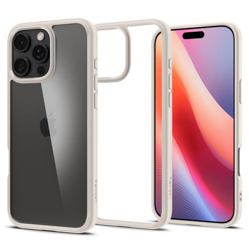 Husa pentru iPhone 16 Pro, Spigen Ultra Hybrid (ACS08127), natural