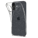 Husa pentru iPhone 16, Spigen Liquid Crystal Glitter (ACS08192), transparenta