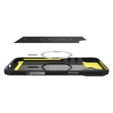 Husa pentru iPhone 16, Spigen Rugged Armor MagSafe (ACS08214), negru