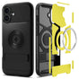 Husa pentru iPhone 16, Spigen Slim Armor MagSafe (ACS08227), negru