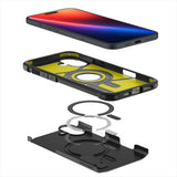 Husa pentru iPhone 16, Spigen Tough Armor MagSafe (ACS08216), negru