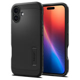 Husa pentru iPhone 16, Spigen Tough Armor MagSafe (ACS08216), negru