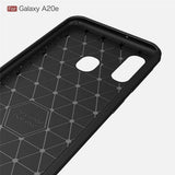Husa pentru Samsung Galaxy A20e, Techsuit Carbon Silicone, negru