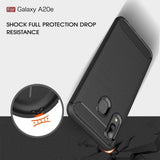 Husa pentru Samsung Galaxy A20e, Techsuit Carbon Silicone, negru