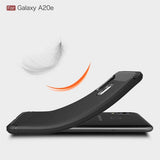 Husa pentru Samsung Galaxy A20e, Techsuit Carbon Silicone, negru