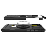 Husa pentru iPhone 16 Pro, Spigen Slim Armor MagSafe (ACS08164), negru