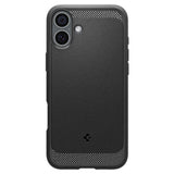 Husa pentru iPhone 16 Plus, Spigen Rugged Armor MagSafe (ACS08087), negru