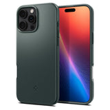 Husa pentru iPhone 16 Pro Max, Spigen Thin Fit MagSafe (ACS07981), verde inchis