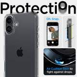 Husa pentru iPhone 16, Spigen Ultra Hybrid (ACS08197), transparenta