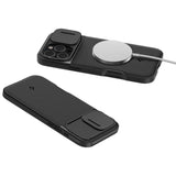 Husa pentru iPhone 16 Pro Max, Spigen Optik Armor MagSafe (ACS08015), negru