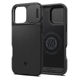 Husa pentru iPhone 16 Pro Max, Spigen Optik Armor MagSafe (ACS08015), negru