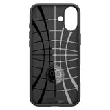 Husa pentru iPhone 16 Plus, Spigen Liquid Air (ACS08066), negru