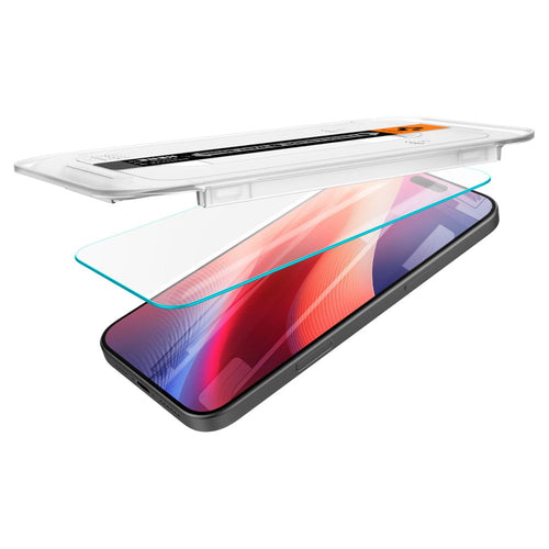 Folie de protectie pentru iPhone 16 Pro Max, Spigen (2 pack) Glas.tR EZ-FIT (AGL07907)