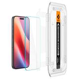 Folie de protectie pentru iPhone 16 Pro Max, Spigen (2 pack) Glas.tR EZ-FIT (AGL07907)