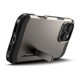 Husa pentru iPhone 16 Pro, Spigen Tough Armor MagSafe (ACS08145), cenusiu